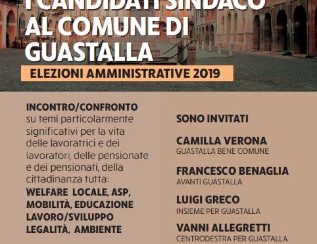 A Guastalla i candidati sindaco incotrano i sindacati