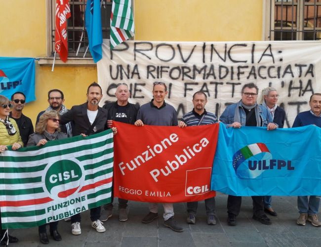 Sciopero dei dipendenti della Provincia di Reggio Emilia: “Un sistema al collasso. Per il 2018 mancano oltre 11 milioni, la carenza di personale è drammatica”
