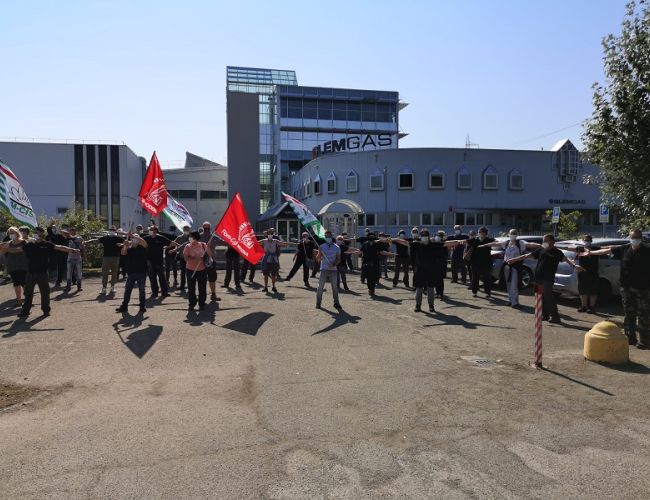 Glem Gas S. Cesario: alta adesione a sciopero di oggi