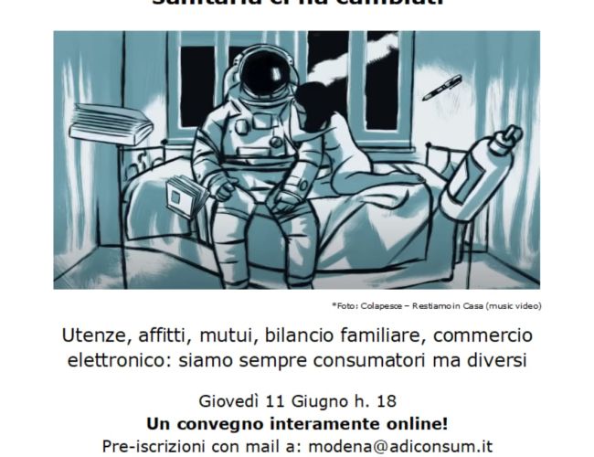 Lockdown e consumi: giovedì 11 convegno on line di Adiconsum e Sicet
