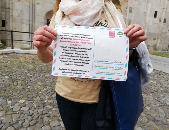Servizi educativi 0-6 anni Modena: i sindacati ribadiscono le loro ragioni