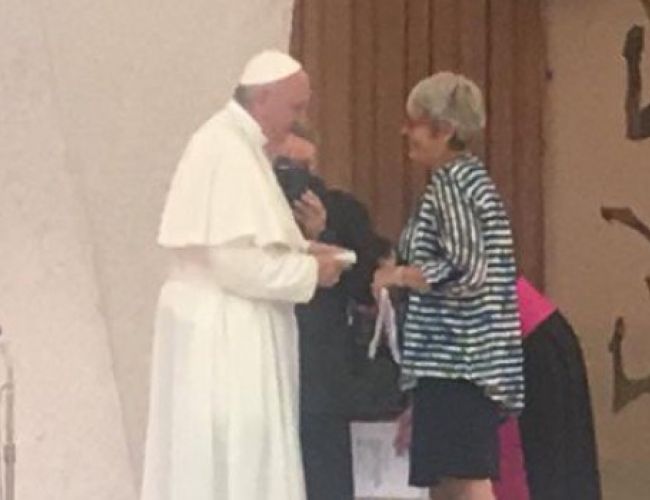 Delegazione Cisl Emilia Centrale a udienza con papa Francesco